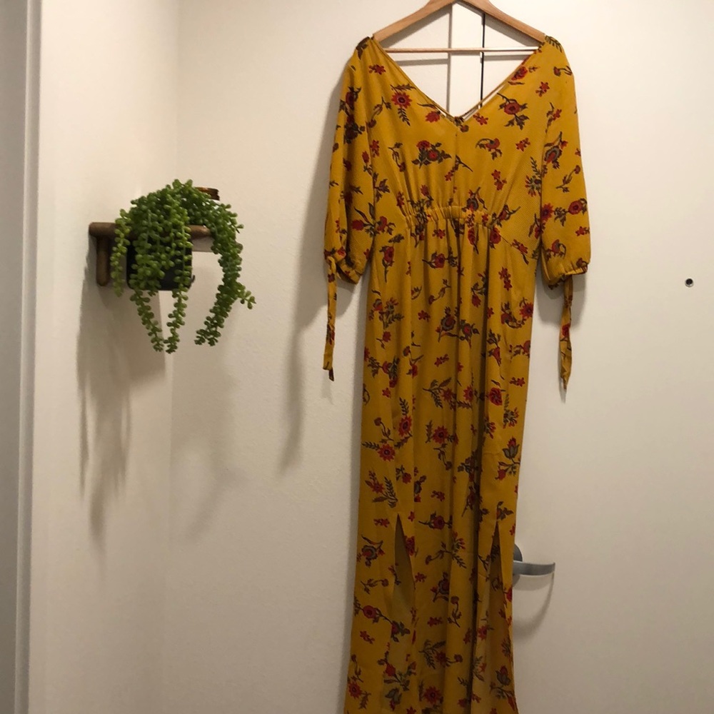 Floral print maxi dress